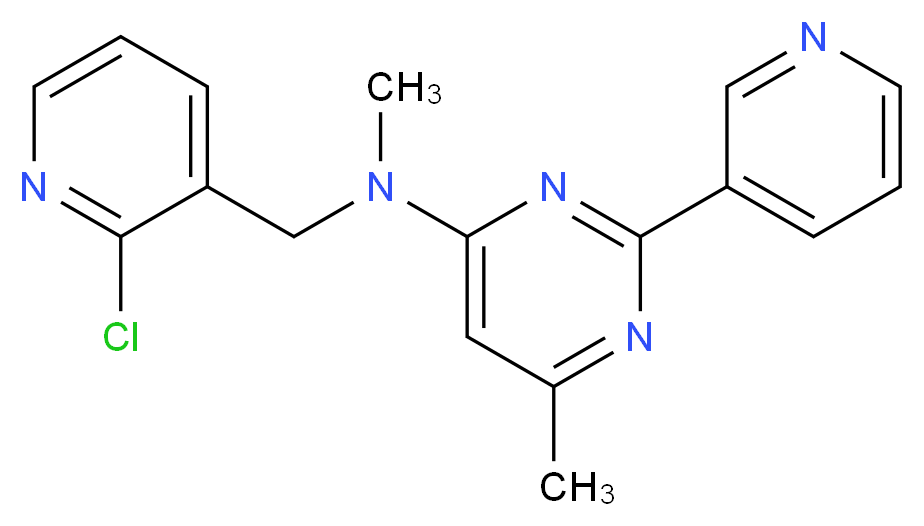 N-[(2-chloropyridin-3-yl)methyl]-N,6-dimethyl-2-pyridin-3-ylpyrimidin-4-amine_Molecular_structure_CAS_)