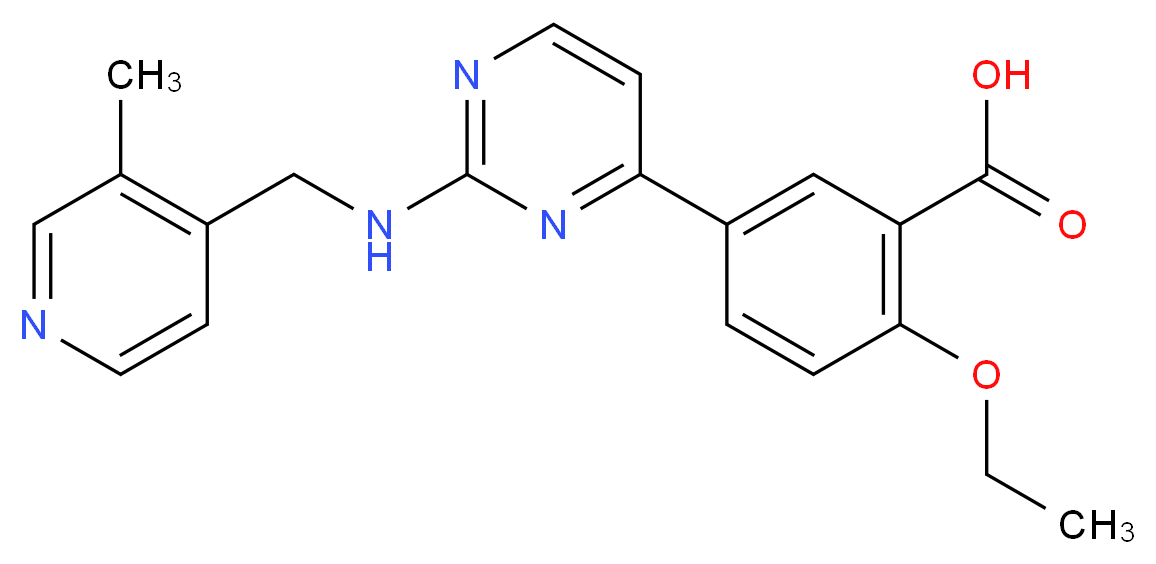 2-ethoxy-5-(2-{[(3-methylpyridin-4-yl)methyl]amino}pyrimidin-4-yl)benzoic acid_Molecular_structure_CAS_)
