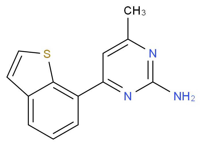 4-(1-benzothien-7-yl)-6-methyl-2-pyrimidinamine_Molecular_structure_CAS_)