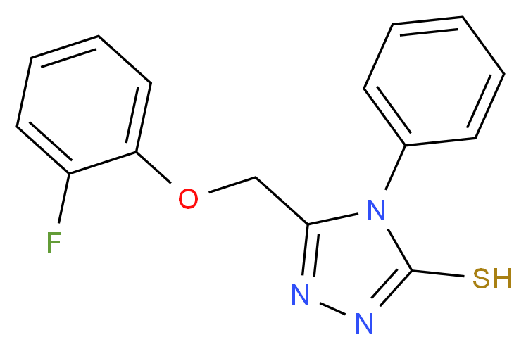 5-[(2-fluorophenoxy)methyl]-4-phenyl-4H-1,2,4-triazole-3-thiol_Molecular_structure_CAS_)