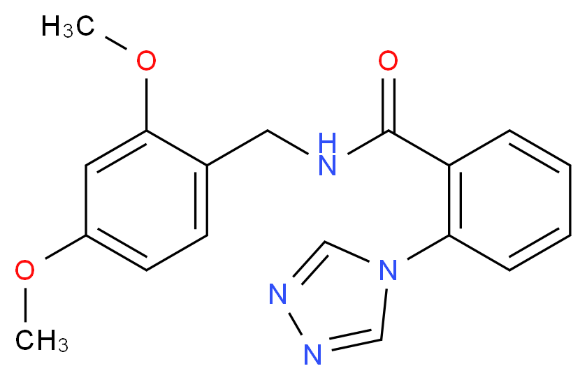 N-(2,4-dimethoxybenzyl)-2-(4H-1,2,4-triazol-4-yl)benzamide_Molecular_structure_CAS_)
