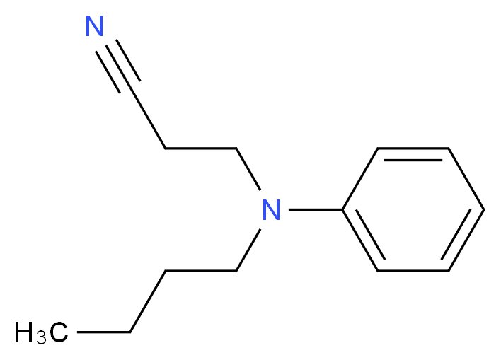 3-(Butyl(phenyl)amino)propanenitrile_Molecular_structure_CAS_61852-40-2)