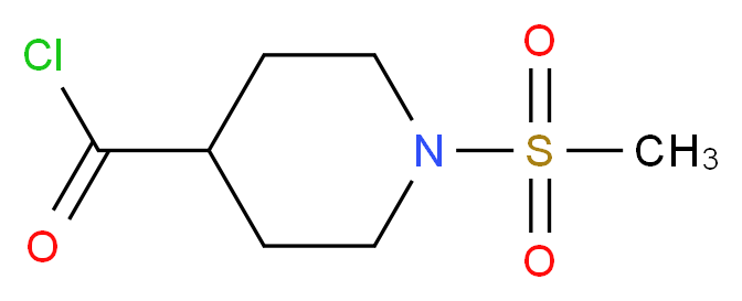 1-(Methylsulphonyl)piperidine-4-carbonyl chloride_Molecular_structure_CAS_)