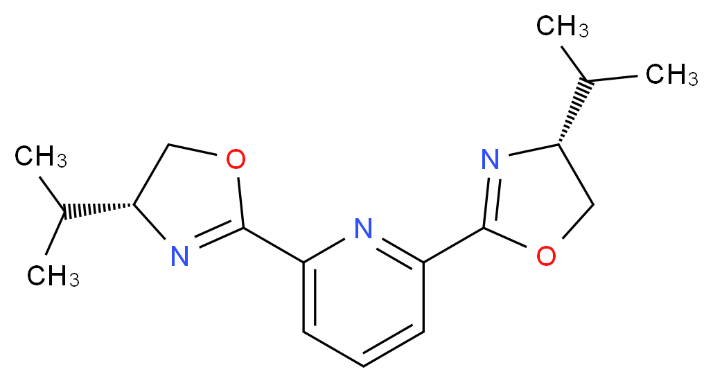 2,6-Bis((R)-4-isopropyl-4,5-dihydrooxazol-2-yl)-pyridine_Molecular_structure_CAS_131864-67-0)