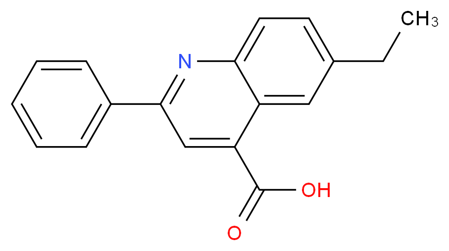 6-Ethyl-2-phenylquinoline-4-carboxylic acid_Molecular_structure_CAS_436091-45-1)