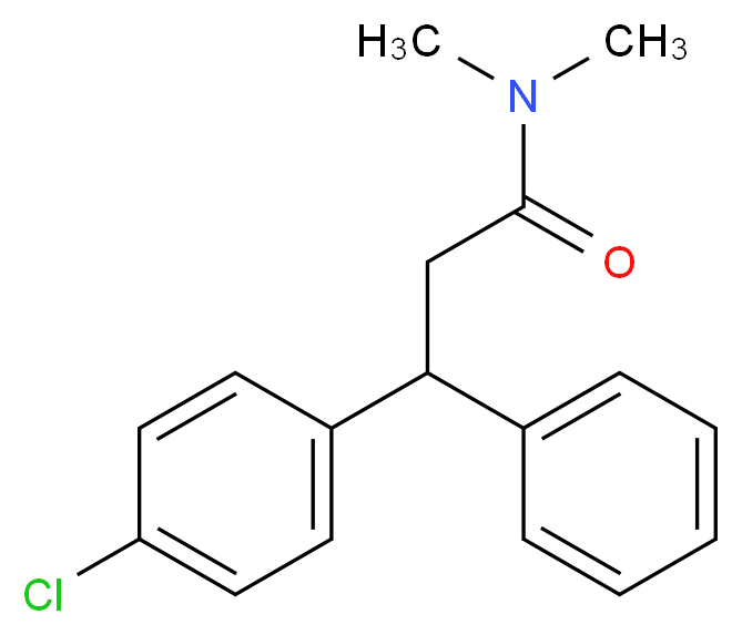 3-(4-chlorophenyl)-N,N-dimethyl-3-phenylpropanamide_Molecular_structure_CAS_)