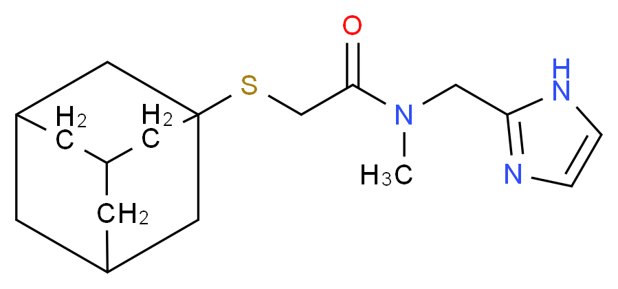 2-(1-adamantylthio)-N-(1H-imidazol-2-ylmethyl)-N-methylacetamide_Molecular_structure_CAS_)