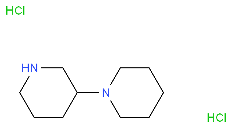 3-(1-Piperidinyl)piperidine dihydrochloride_Molecular_structure_CAS_)