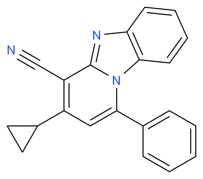 3-cyclopropyl-1-phenylpyrido[1,2-a]benzimidazole-4-carbonitrile_Molecular_structure_CAS_)