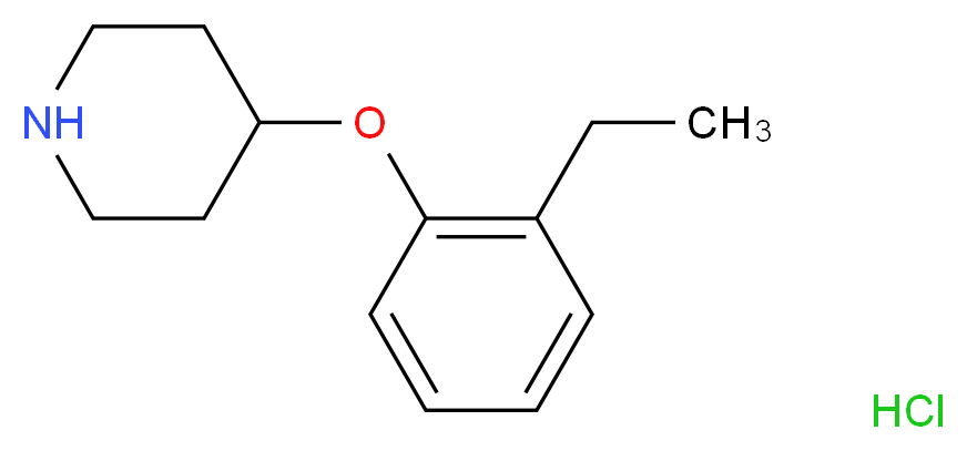 2-Ethylphenyl 4-piperidinyl ether hydrochloride_Molecular_structure_CAS_)
