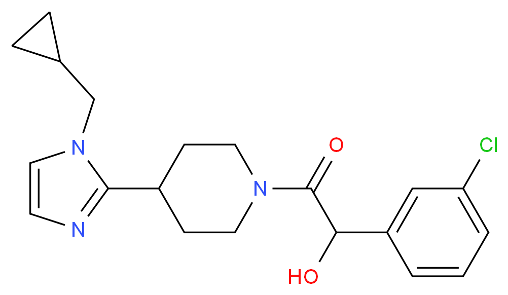 1-(3-chlorophenyl)-2-{4-[1-(cyclopropylmethyl)-1H-imidazol-2-yl]-1-piperidinyl}-2-oxoethanol_Molecular_structure_CAS_)
