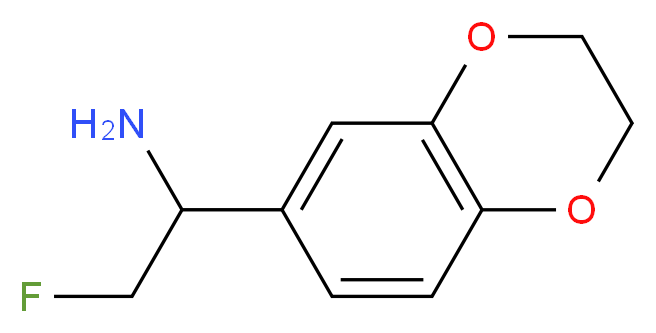 1-(2,3-dihydro-1,4-benzodioxin-6-yl)-2-fluoroethanamine_Molecular_structure_CAS_)