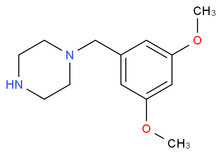 1-[(3,5-dimethoxyphenyl)methyl]piperazine_Molecular_structure_CAS_)