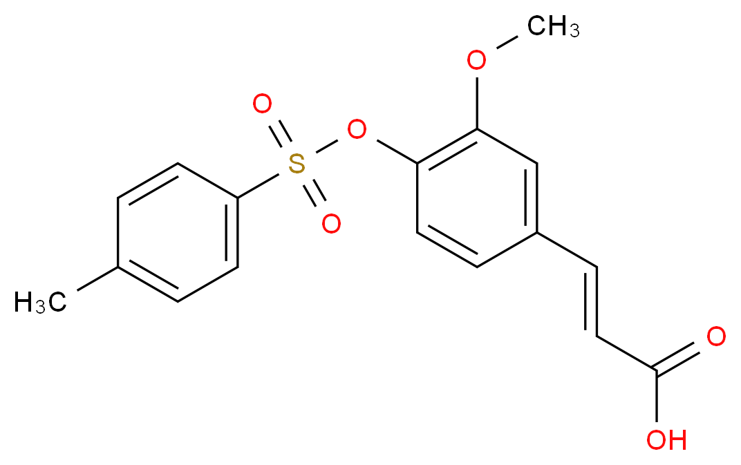 3-[3-Methoxy-4-(toluene-4-sulfonyloxy)-phenyl]-acrylic acid_Molecular_structure_CAS_)