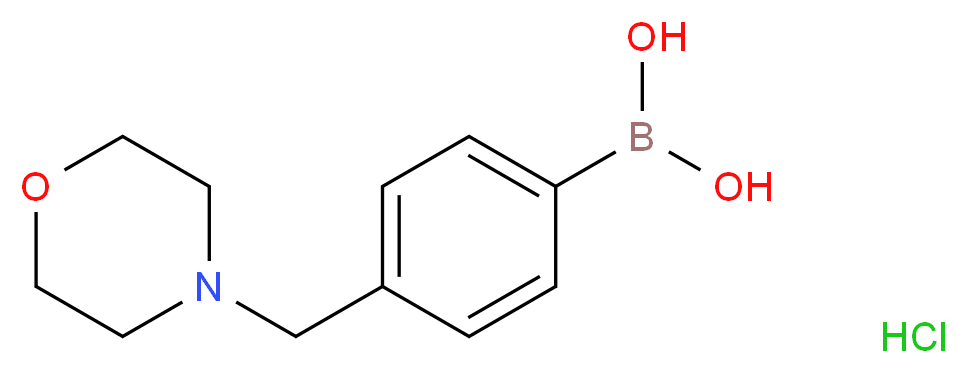[4-(morpholin-4-ylmethyl)phenyl]boranediol hydrochloride_Molecular_structure_CAS_)