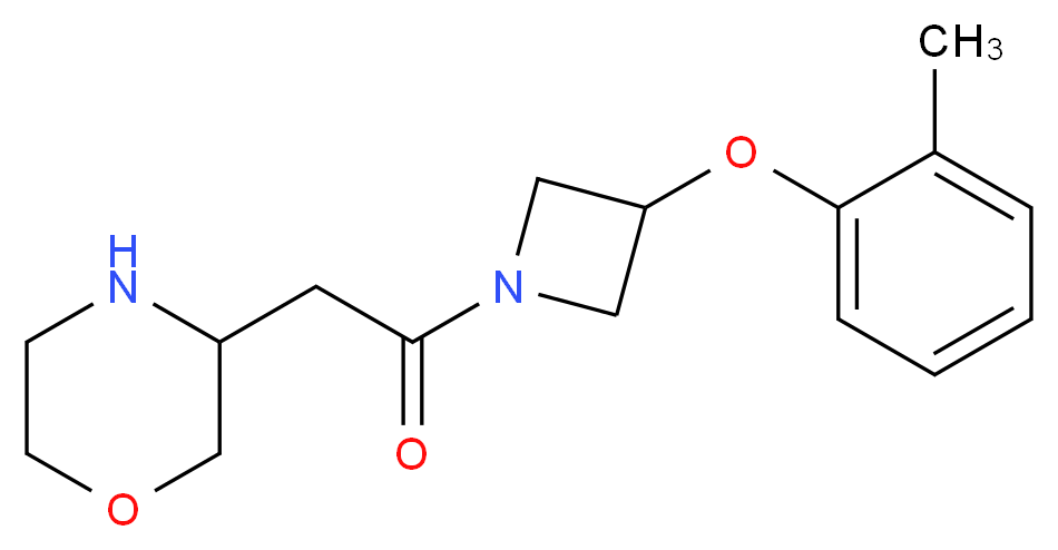 3-{2-[3-(2-methylphenoxy)-1-azetidinyl]-2-oxoethyl}morpholine_Molecular_structure_CAS_)