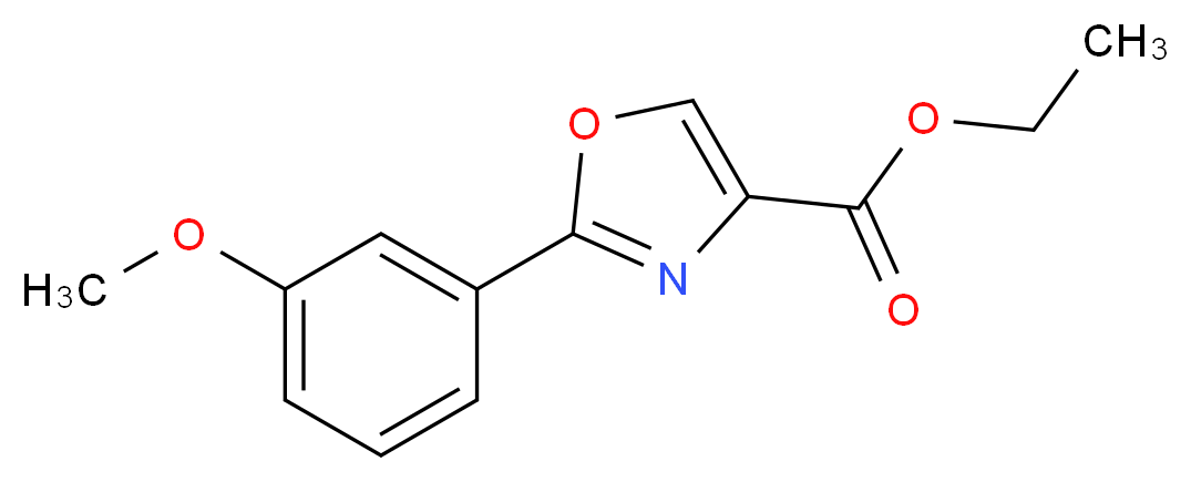 2-(3-METHOXY-PHENYL)-OXAZOLE-4-CARBOXYLIC ACID ETHYL ESTER_Molecular_structure_CAS_132089-44-2)