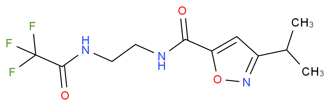 3-isopropyl-N-{2-[(trifluoroacetyl)amino]ethyl}isoxazole-5-carboxamide_Molecular_structure_CAS_)