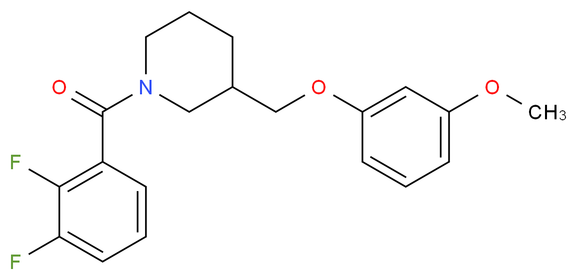 1-(2,3-difluorobenzoyl)-3-[(3-methoxyphenoxy)methyl]piperidine_Molecular_structure_CAS_)
