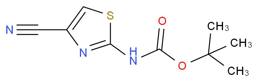 N-Boc-2-Amino-4-cyanothiazole_Molecular_structure_CAS_1210278-19-5)