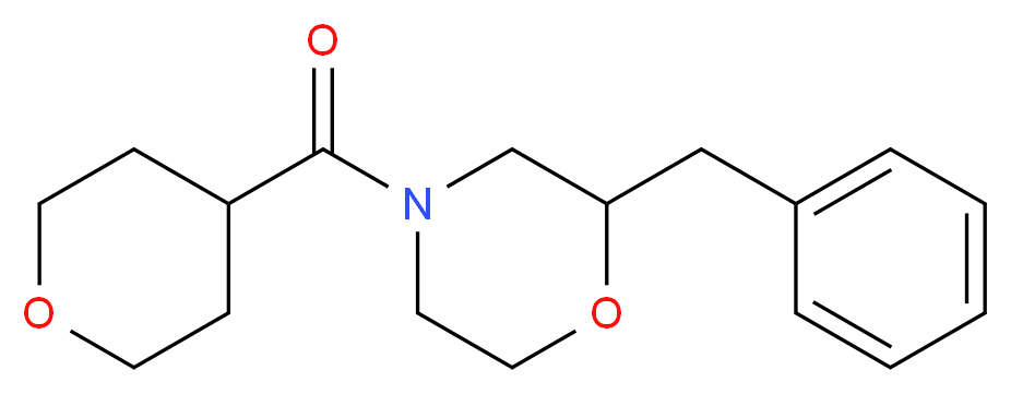 2-benzyl-4-(tetrahydro-2H-pyran-4-ylcarbonyl)morpholine_Molecular_structure_CAS_)
