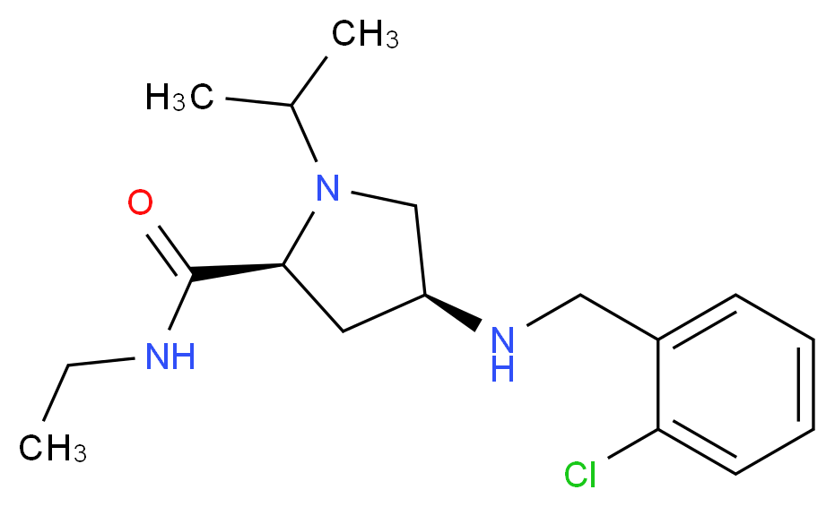 (4S)-4-[(2-chlorobenzyl)amino]-N-ethyl-1-isopropyl-L-prolinamide_Molecular_structure_CAS_)