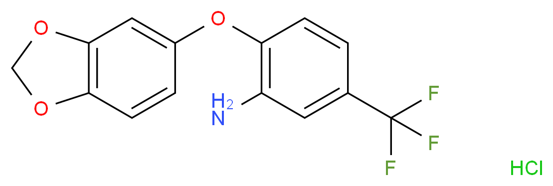 [2-(1,3-Benzodioxol-5-yloxy)-5-(trifluoromethyl)-phenyl]amine hydrochloride_Molecular_structure_CAS_)