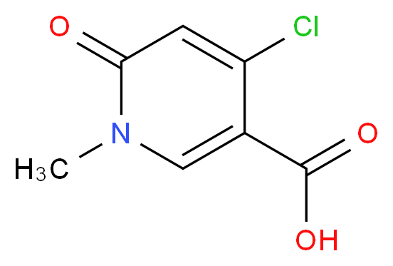 4-Chloro-1-methyl-6-oxo-1,6-dihydropyridine-3-carboxylic acid_Molecular_structure_CAS_)