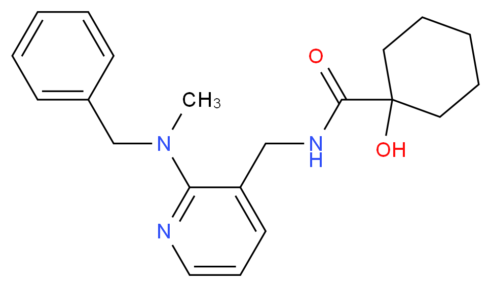 N-({2-[benzyl(methyl)amino]pyridin-3-yl}methyl)-1-hydroxycyclohexanecarboxamide_Molecular_structure_CAS_)