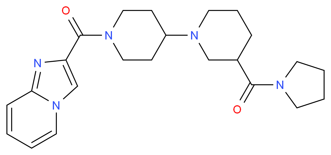 1'-(imidazo[1,2-a]pyridin-2-ylcarbonyl)-3-(pyrrolidin-1-ylcarbonyl)-1,4'-bipiperidine_Molecular_structure_CAS_)