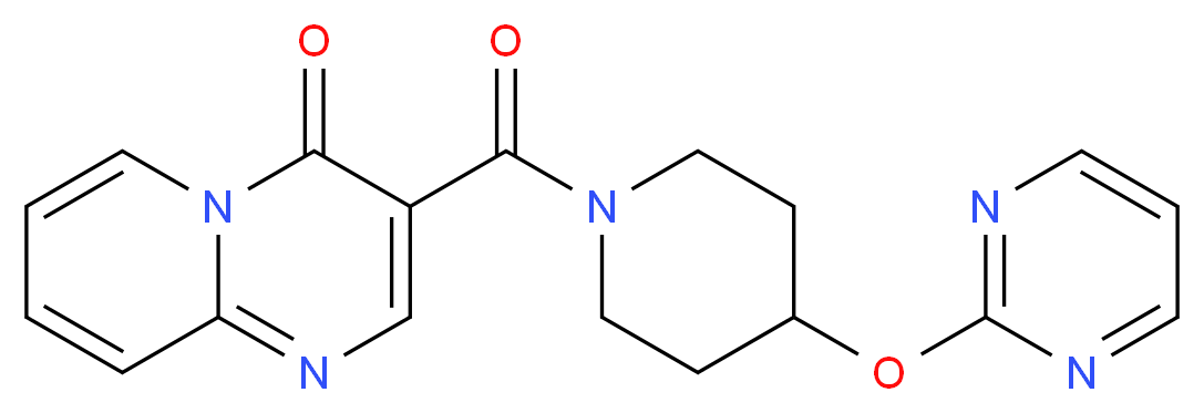 3-{[4-(pyrimidin-2-yloxy)piperidin-1-yl]carbonyl}-4H-pyrido[1,2-a]pyrimidin-4-one_Molecular_structure_CAS_)