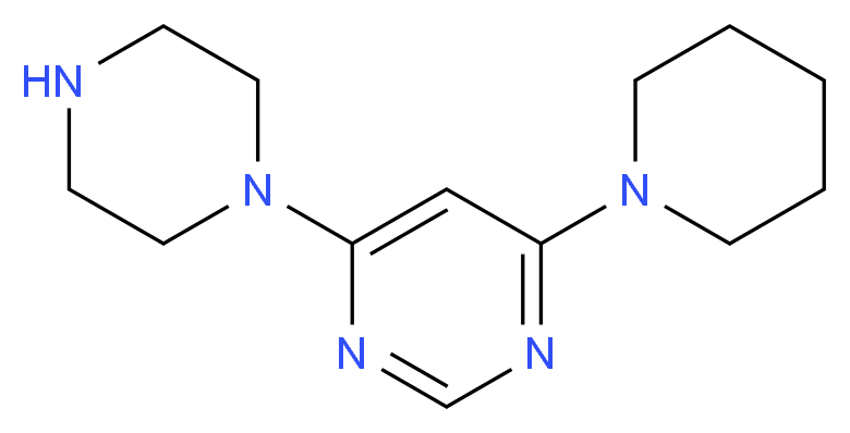 4-piperazin-1-yl-6-piperidin-1-ylpyrimidine_Molecular_structure_CAS_)