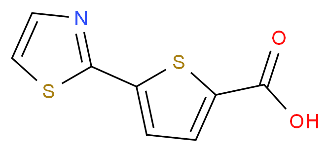 5-(1,3-Thiazol-2-yl)thiophene-2-carboxylic acid_Molecular_structure_CAS_)