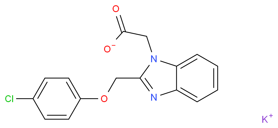 potassium {2-[(4-chlorophenoxy)methyl]-1H-benzimidazol-1-yl}acetate_Molecular_structure_CAS_)