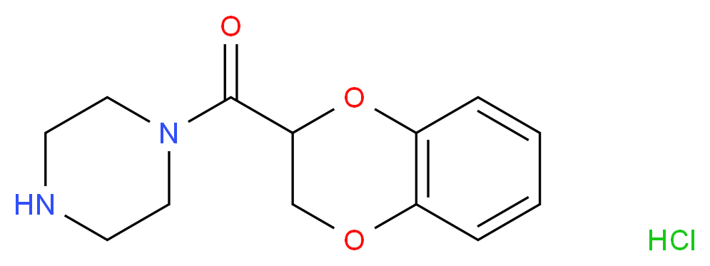 (2,3-dihydrobenzo[b][1,4]dioxin-2-yl)(piperazin-1-yl)methanone hydrochloride_Molecular_structure_CAS_)