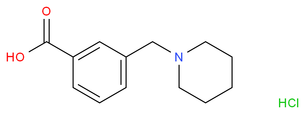 3-(piperidinomethyl)benzoic acid hydrochloride 0.5 hydrate_Molecular_structure_CAS_7596-82-9)