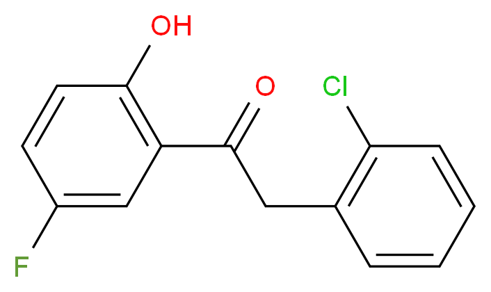 2-(2-Chlorophenyl)-5'-fluoro-2'-hydroxyacetophenone_Molecular_structure_CAS_)