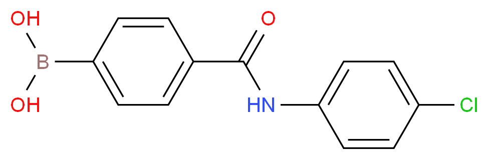 4-[(4-Chlorophenyl)carbamoyl]benzeneboronic acid 97%_Molecular_structure_CAS_874288-02-5)