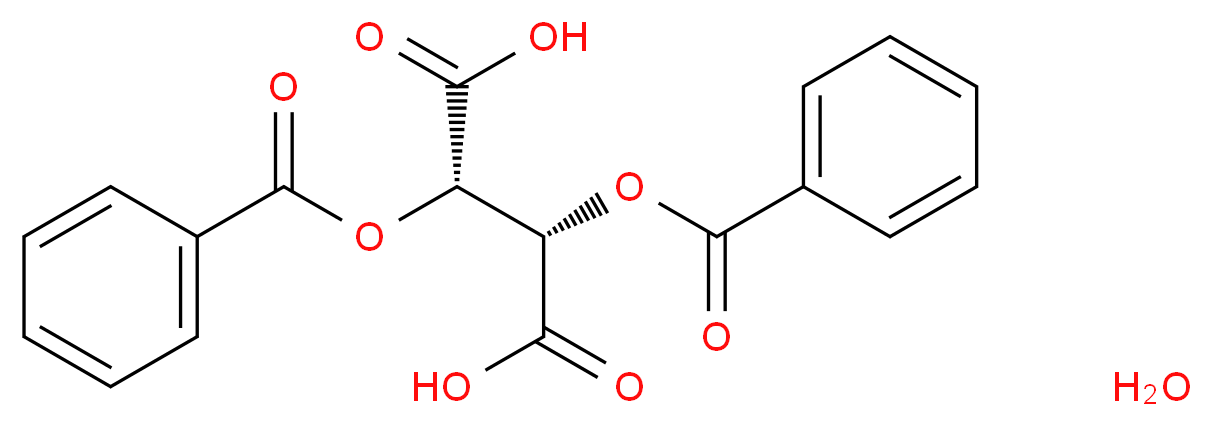 (2S,3S)-2,3-Bis(benzoyloxy)succinic acid hydrate_Molecular_structure_CAS_80822-15-7)