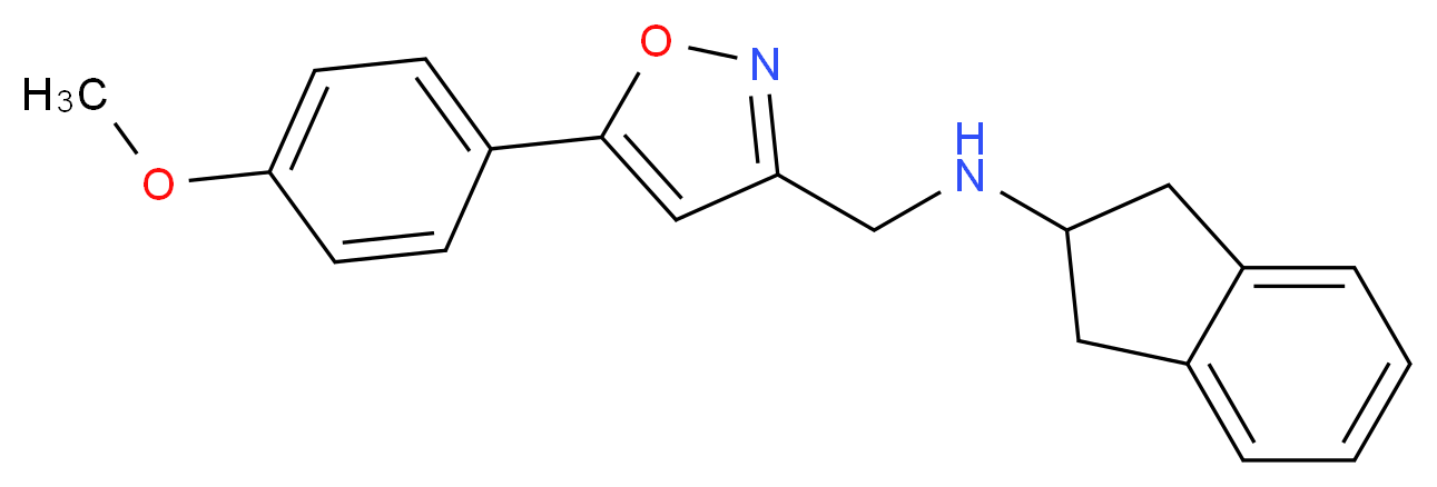 2,3-dihydro-1H-inden-2-yl{[5-(4-methoxyphenyl)isoxazol-3-yl]methyl}amine_Molecular_structure_CAS_)