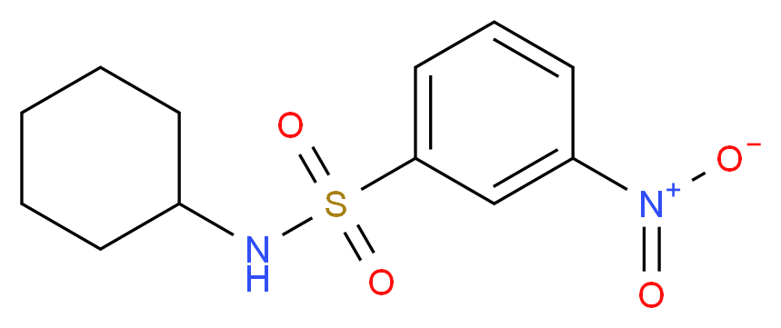 N-CYCLOHEXYL 3-NITROBENZENESULFONAMIDE_Molecular_structure_CAS_93125-79-2)
