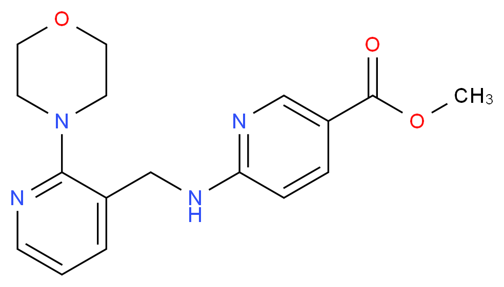 methyl 6-({[2-(4-morpholinyl)-3-pyridinyl]methyl}amino)nicotinate_Molecular_structure_CAS_)