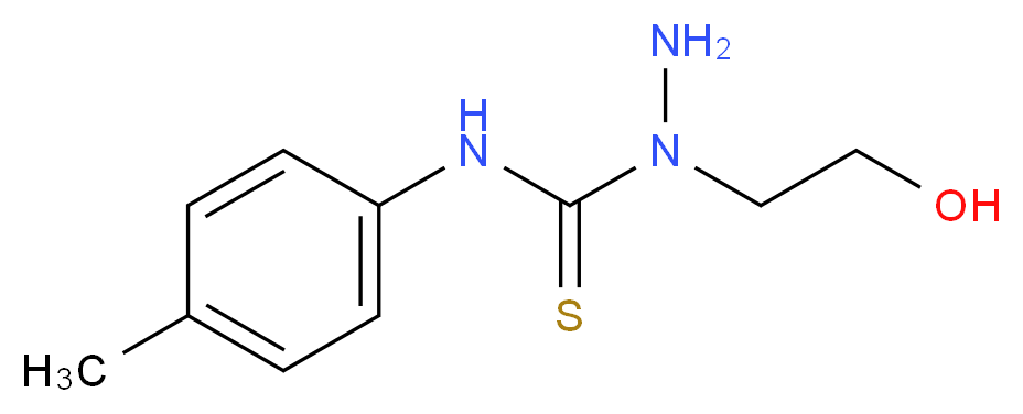 1-(2-Hydroxyethyl)-N-(4-methylphenyl)-hydrazinecarbothioamide_Molecular_structure_CAS_)