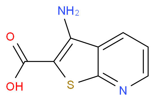 3-Aminothieno[2,3-b]pyridine-2-carboxylic acid_Molecular_structure_CAS_)