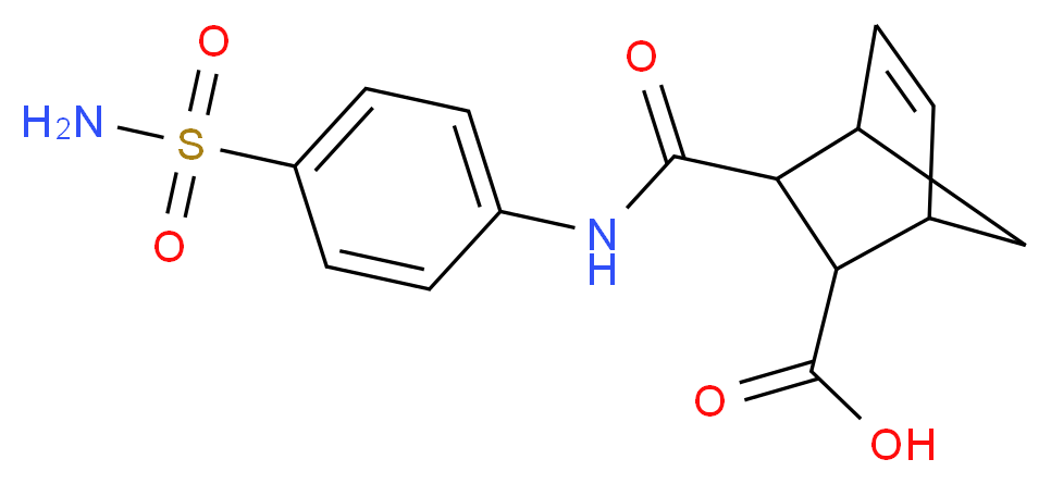 3-(4-Sulfamoyl-phenylcarbamoyl)-bicyclo[2.2.1]-hept-5-ene-2-carboxylic acid_Molecular_structure_CAS_436811-24-4)
