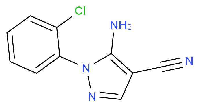 5-amino-1-(2-chlorophenyl)-1H-pyrazole-4-carbonitrile_Molecular_structure_CAS_64096-89-5)