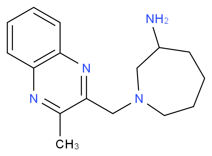 1-[(3-methylquinoxalin-2-yl)methyl]azepan-3-amine_Molecular_structure_CAS_)