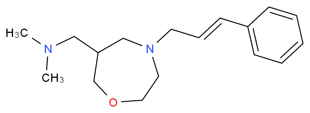 N,N-dimethyl-1-{4-[(2E)-3-phenylprop-2-en-1-yl]-1,4-oxazepan-6-yl}methanamine_Molecular_structure_CAS_)