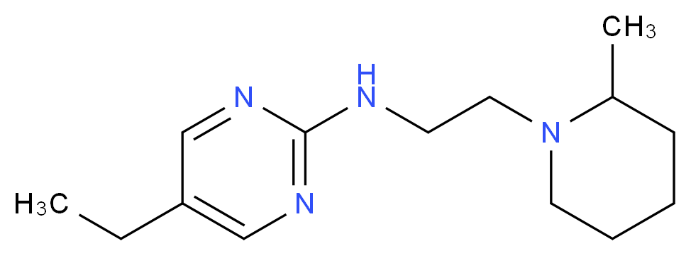 5-ethyl-N-[2-(2-methylpiperidin-1-yl)ethyl]pyrimidin-2-amine_Molecular_structure_CAS_)