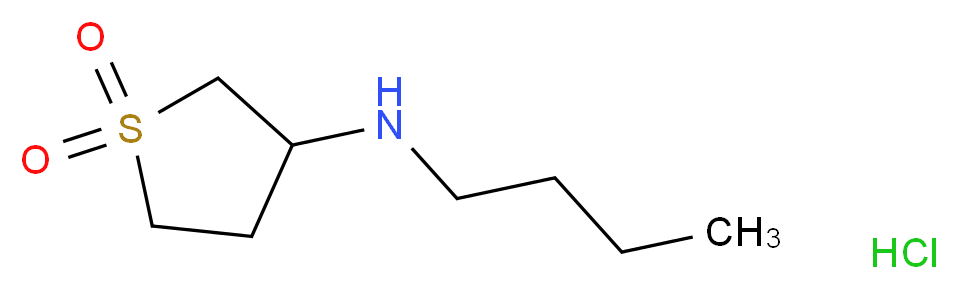 N-butyl-N-(1,1-dioxidotetrahydrothien-3-yl)amine hydrochloride_Molecular_structure_CAS_5553-21-9)